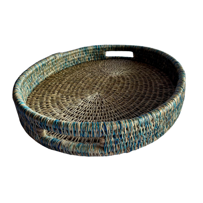 Brightly coloured trim Oval Shaped Gogo Tray