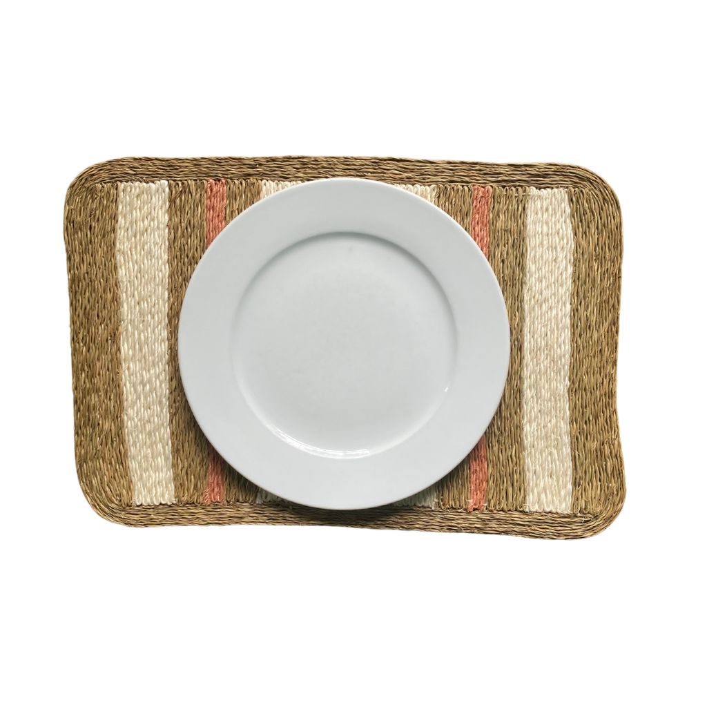 Rings of Jupiter Striped Rectangle Placemat