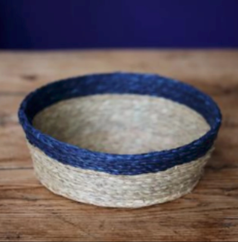 Bread Basket - Handwoven Lutindzi Grass Round Bread Basket