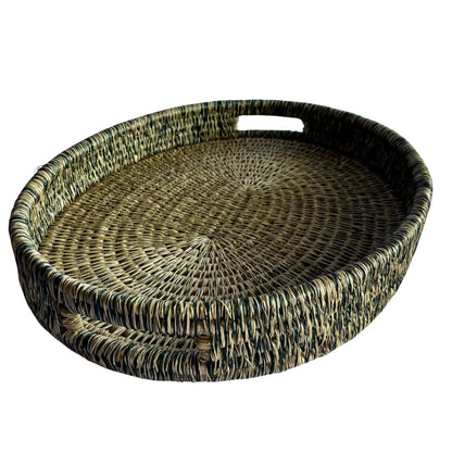 Brightly coloured trim Oval Shaped Gogo Tray